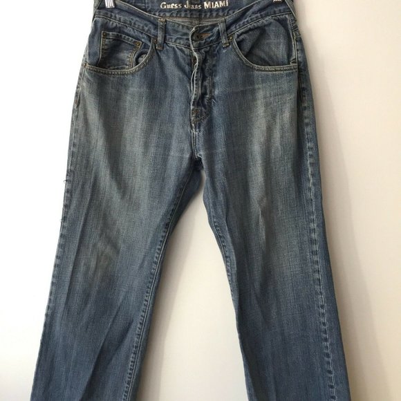 Guess Jeans Miami Light Wash Denim Blue Trendy 30 - Picture 2 of 7